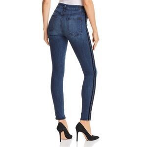 7 For All Mankind B(air) Authentic Stripe Ankle Skinny Jeans